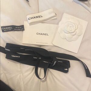 Chanel Black and White Women's Accessories Set Tag and receipt